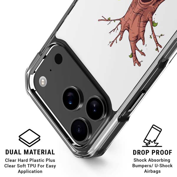 Marvel Rocket Raccoon and Groot Tall Tails iPhone 17 Pro Clear Case