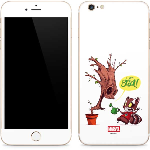 Marvel Rocket Raccoon and Groot Tall Tails iPhone 6/6s Plus Skin