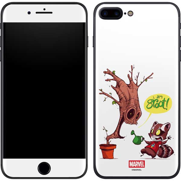 Marvel Rocket Raccoon and Groot Tall Tails iPhone 7 Plus Skin