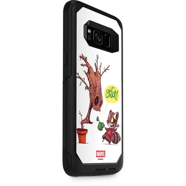 Marvel Rocket Raccoon and Groot Tall Tails Otterbox Commuter Galaxy Skin
