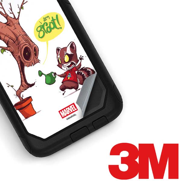 Marvel Rocket Raccoon and Groot Tall Tails Otterbox Commuter Galaxy Skin