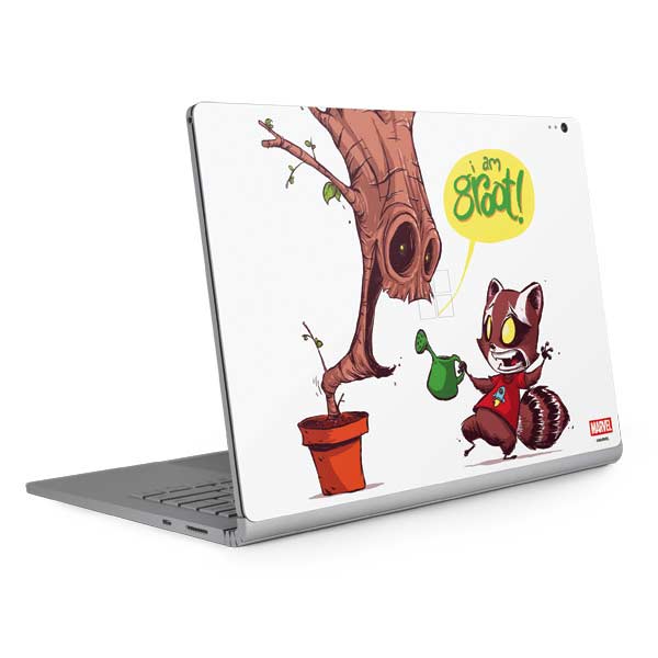 Marvel Rocket Raccoon and Groot Tall Tails Surface Book 2 13.5in Skin