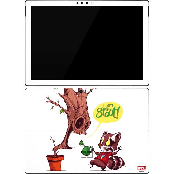Marvel Rocket Raccoon and Groot Tall Tails Surface Pro 7 Skin