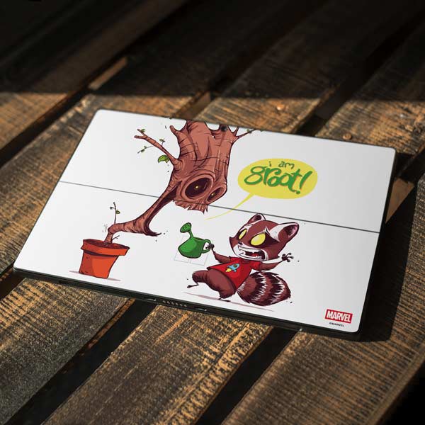 Marvel Rocket Raccoon and Groot Tall Tails Surface Pro 7 Skin
