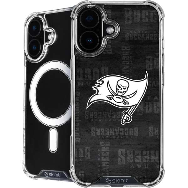 NFL Tampa Bay Buccaneers Black & White iPhone 17 MagSafe Case
