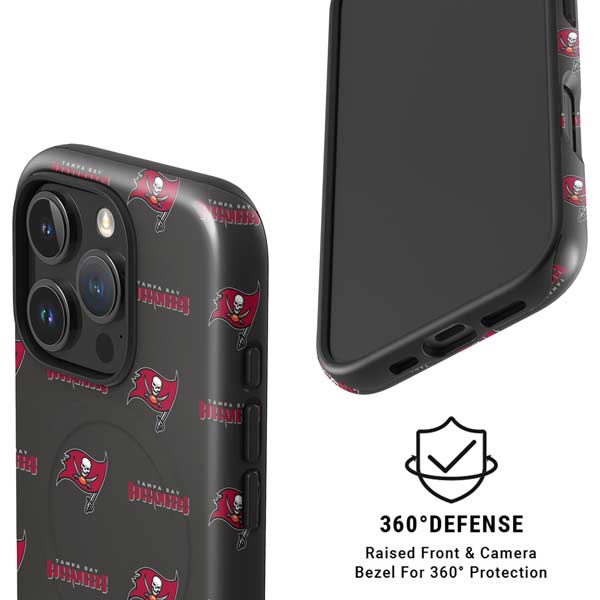 NFL Tampa Bay Buccaneers Blitz Series iPhone 16 Pro Max Magsafe Impact Case