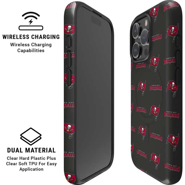 NFL Tampa Bay Buccaneers Blitz Series iPhone 16 Pro Max Magsafe Impact Case