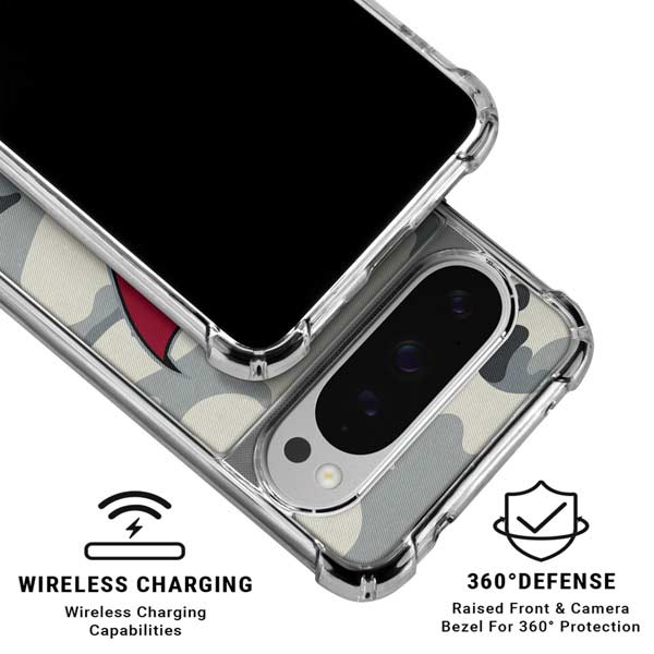 NFL Tampa Bay Buccaneers Camo Google Pixel 10 Pro XL Clear Case