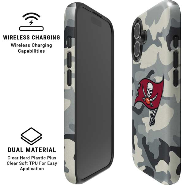 NFL Tampa Bay Buccaneers Camo iPhone 16 Plus Magsafe Impact Case