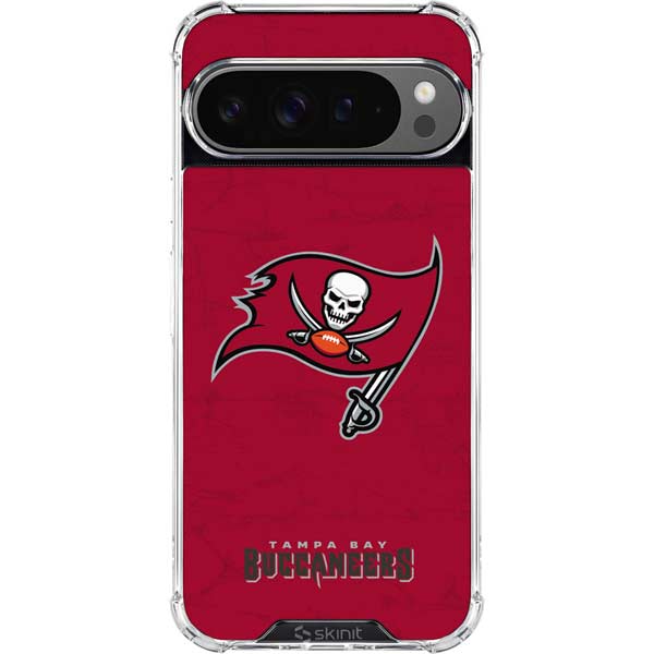 NFL Tampa Bay Buccaneers Distressed Google Pixel 10 Pro Clear Case