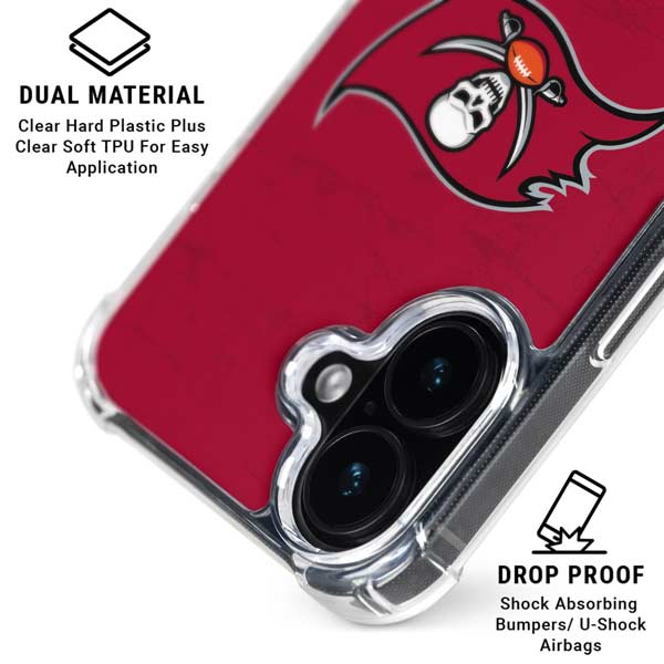 NFL Tampa Bay Buccaneers Distressed iPhone 17 MagSafe Case