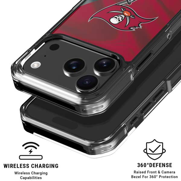 NFL Tampa Bay Buccaneers iPhone 17 Pro Clear Case
