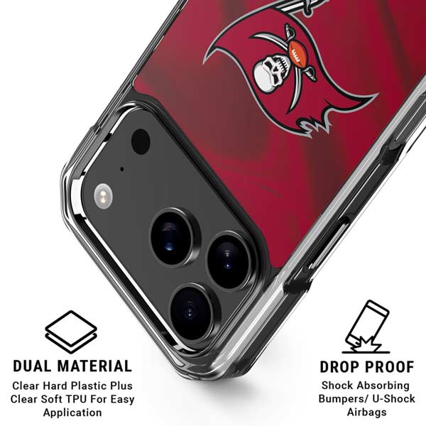 NFL Tampa Bay Buccaneers iPhone 17 Pro Clear Case