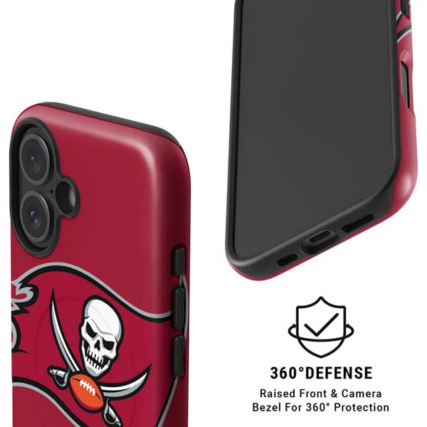NFL Tampa Bay Buccaneers Large Logo iPhone 16 Plus Magsafe Impact Case