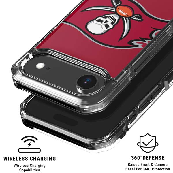 NFL Tampa Bay Buccaneers Large Logo iPhone 17 Air Clear Case