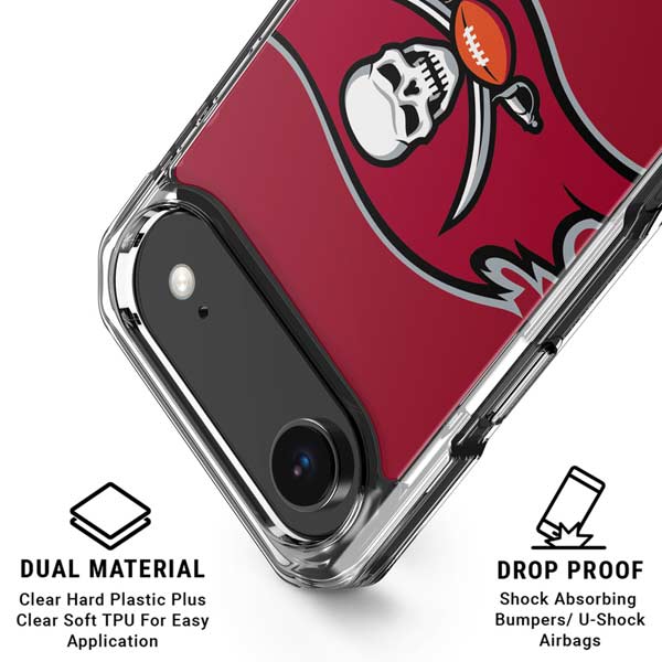 NFL Tampa Bay Buccaneers Large Logo iPhone 17 Air Clear Case