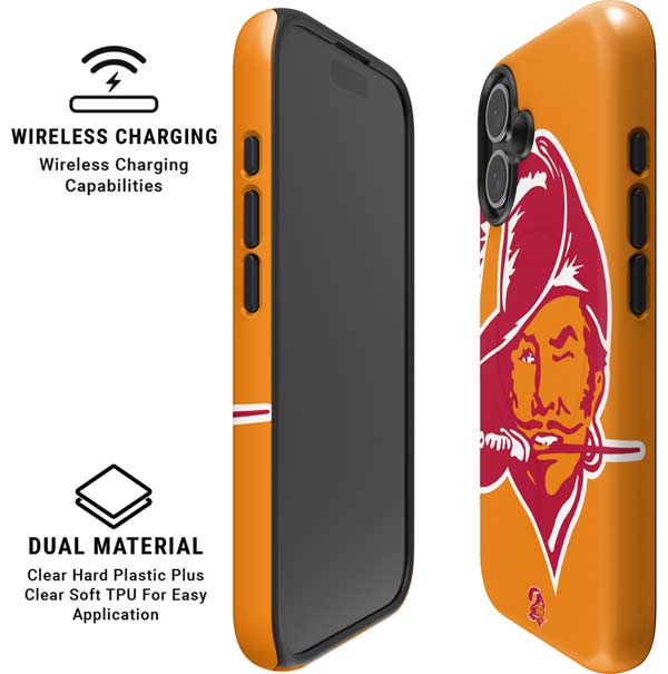 NFL Tampa Bay Buccaneers Retro Logo iPhone 17 Magsafe Impact Case