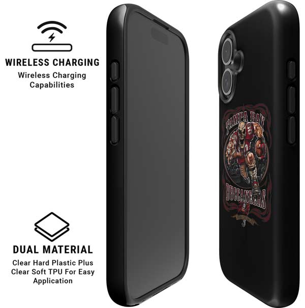 Liquid Blue NFL Tampa Bay Buccaneers Running Back iPhone 16 Plus Magsafe Impact Case