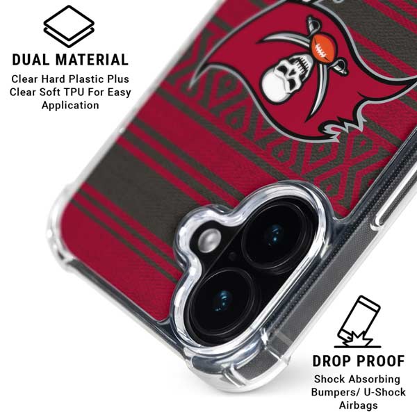 NFL Tampa Bay Buccaneers Trailblazer iPhone 17 Clear Case