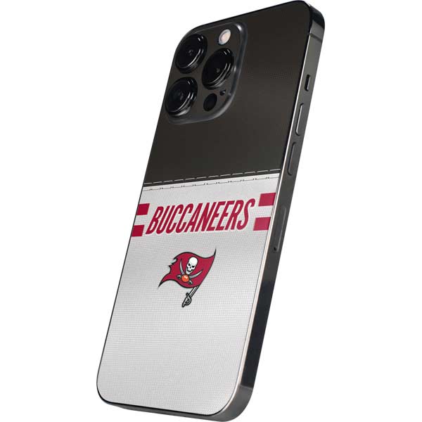 NFL Tampa Bay Buccaneers White Striped iPhone 15 Pro Max Skin