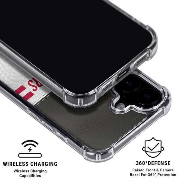 NFL Tampa Bay Buccaneers White Striped iPhone 17 MagSafe Case