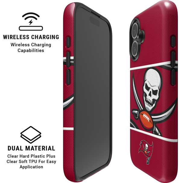 NFL Tampa Bay Buccaneers Zone Block iPhone 16 Magsafe Impact Case