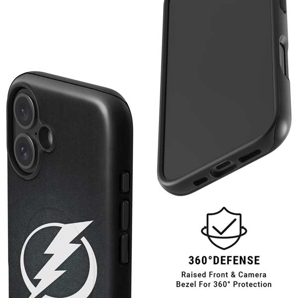 NHL Tampa Bay Lightning Black Background iPhone 16 Magsafe Impact Case