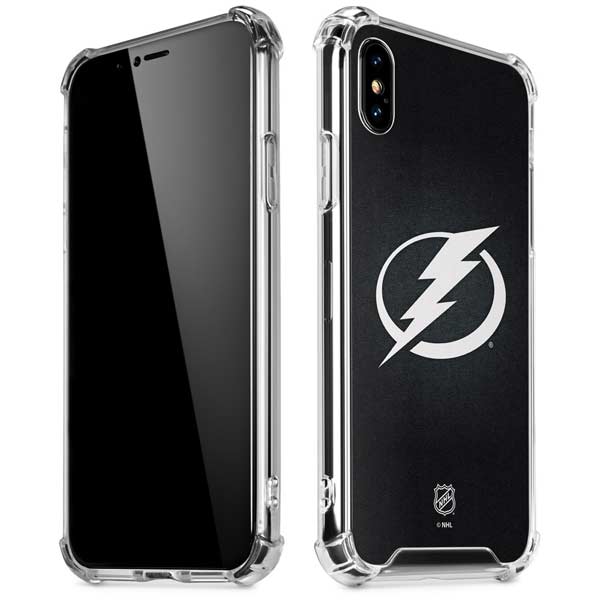 NHL Tampa Bay Lightning Black Background iPhone X/XS Clear Case