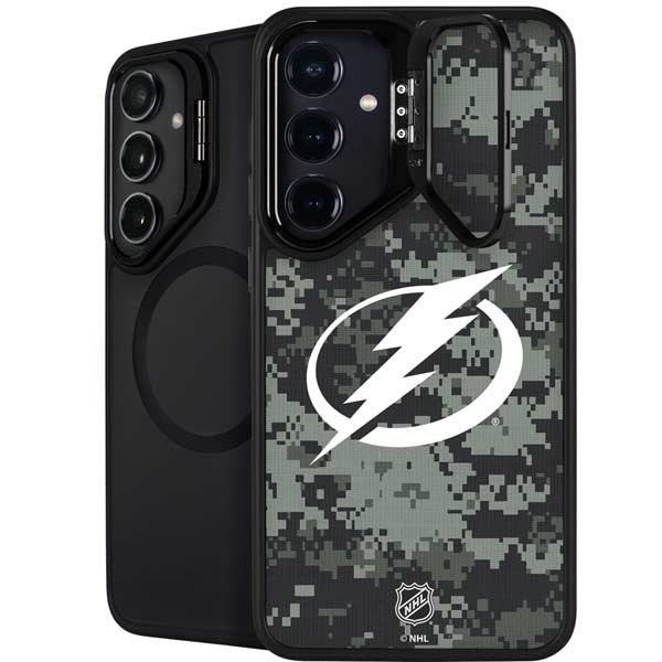 NHL Tampa Bay Lightning Camo Galaxy S26 Kickstand Case
