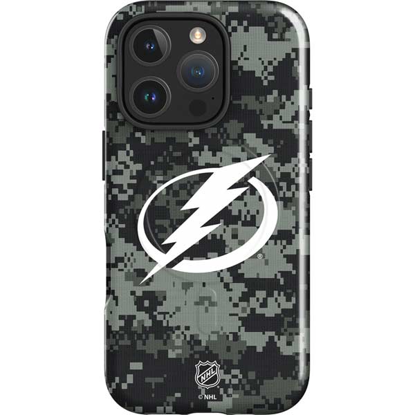 NHL Tampa Bay Lightning Camo iPhone 16 Pro Max Magsafe Impact Case