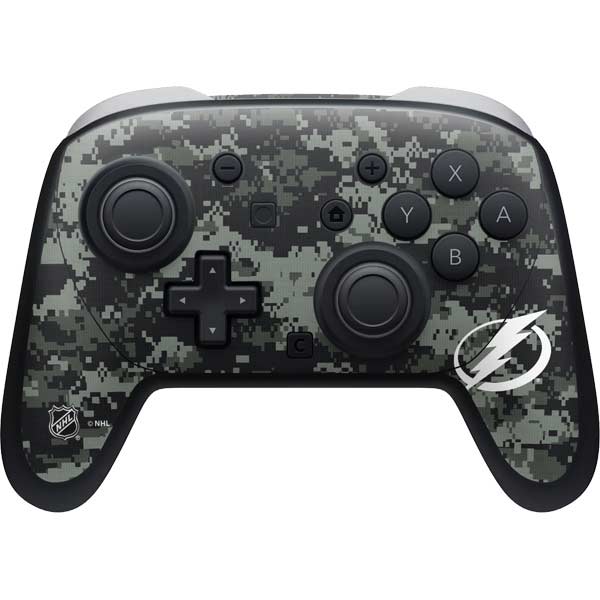 NHL Tampa Bay Lightning Camo Nintendo Switch 2 (2025) Pro Controller Skin