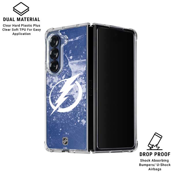 NHL Tampa Bay Lightning Frozen Galaxy Z Fold7 Clear Case
