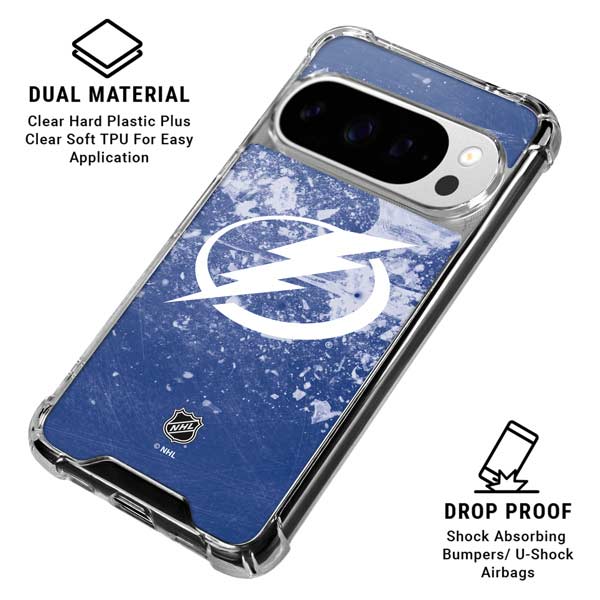 NHL Tampa Bay Lightning Frozen Google Pixel 10 Pro XL Clear Case