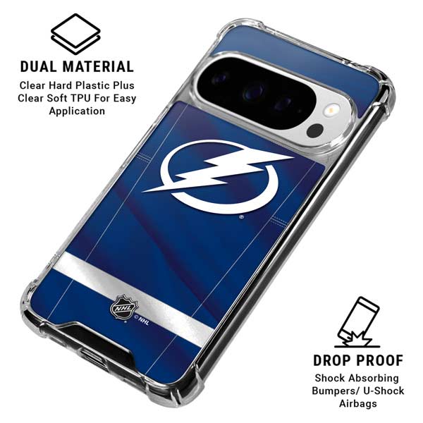 NHL Tampa Bay Lightning Jersey Google Pixel 10 Pro Clear Case