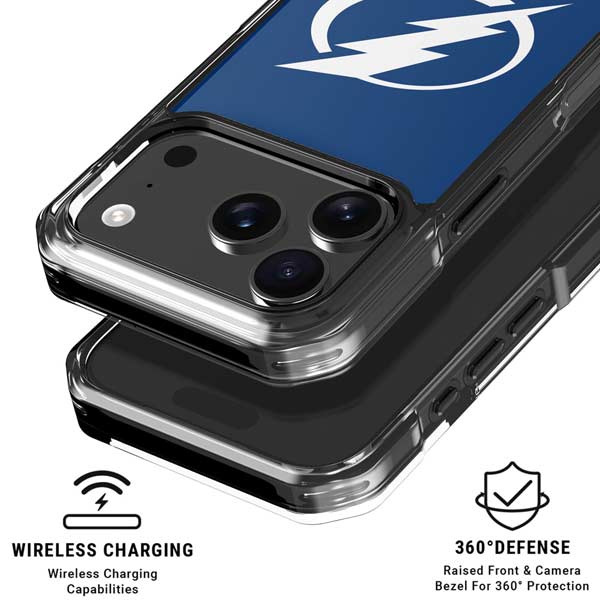 NHL Tampa Bay Lightning Logo iPhone 17 Pro Clear Case
