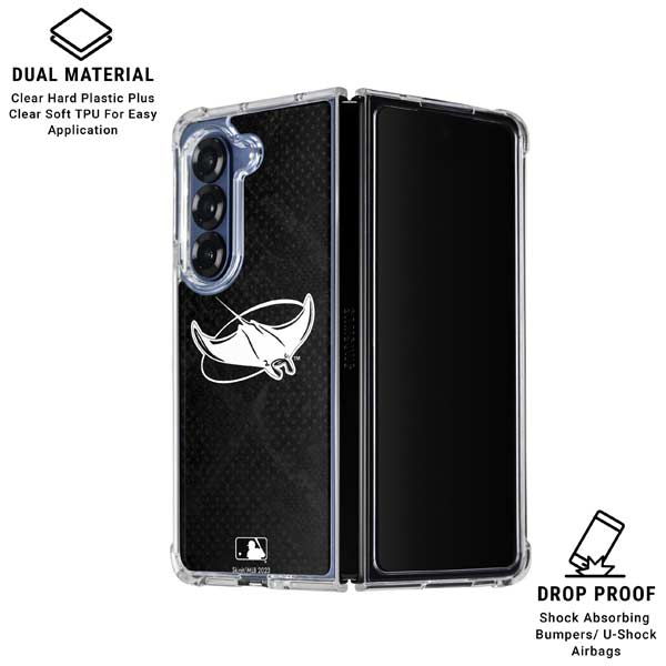 MLB Tampa Bay Rays Dark Wash Galaxy Z Fold7 Clear Case