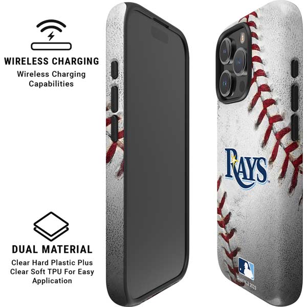 MLB Tampa Bay Rays Game Ball iPhone 16 Pro Magsafe Impact Case