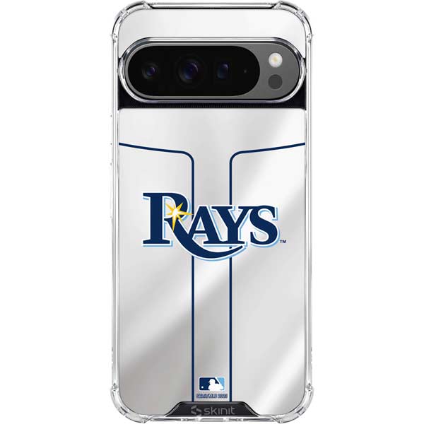 MLB Tampa Bay Rays Home Jersey Google Pixel 10 Pro XL Clear Case