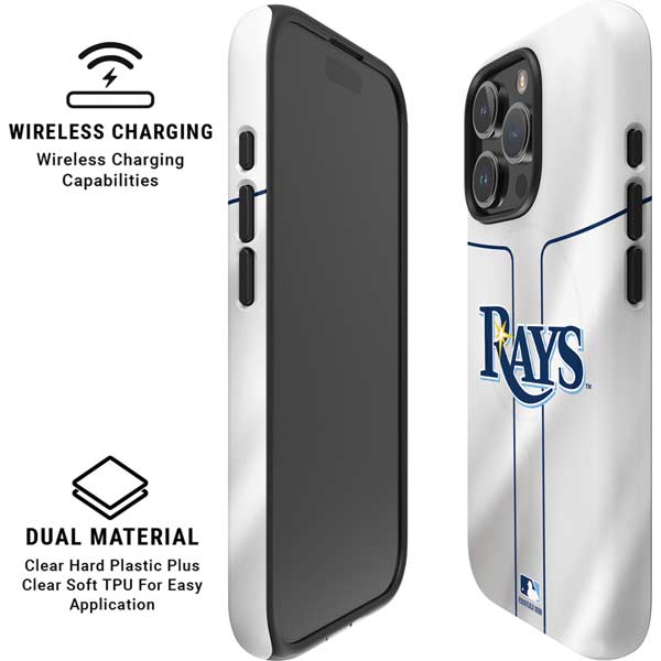 MLB Tampa Bay Rays Home Jersey iPhone 16 Pro Max Magsafe Impact Case