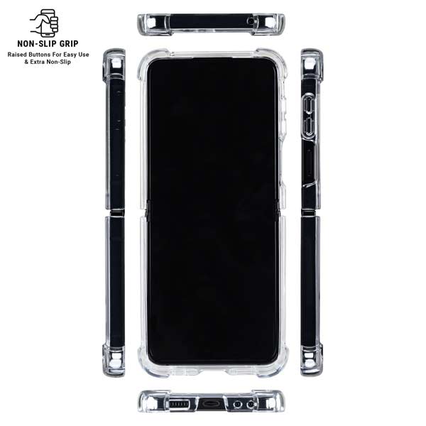MLB Tampa Bay Rays Split Galaxy Z Flip7 Clear Case