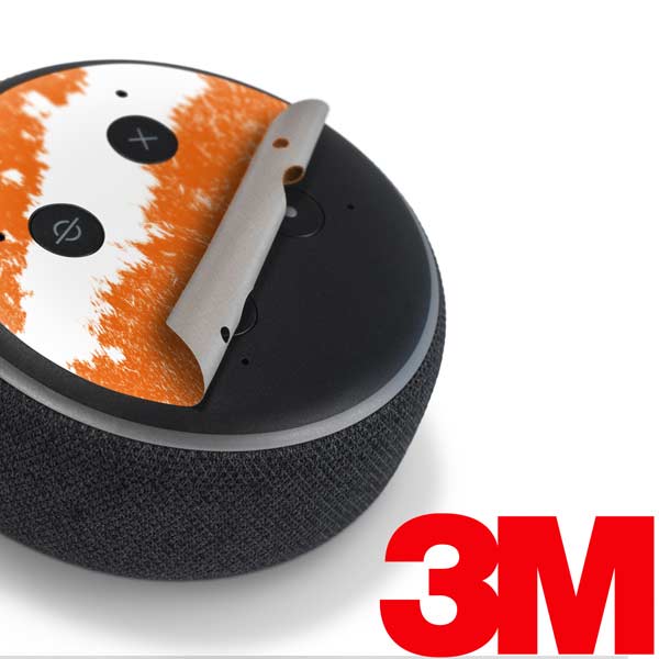 Tangerine Safari Animal Print Color Pop Amazon Echo Dot Skin