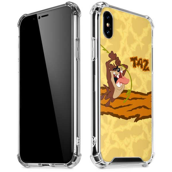 Looney Tunes Tasmanian Devil Rope Swing iPhone X/XS Clear Case