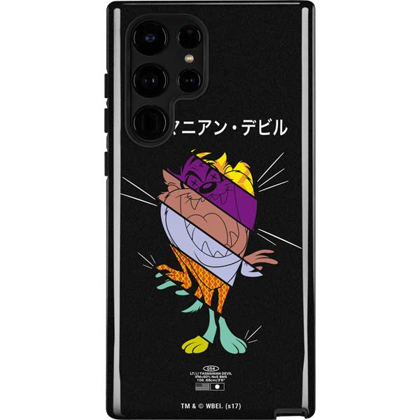 Looney Tunes Tasmanian Devil Sliced Juxtapose Galaxy Cases