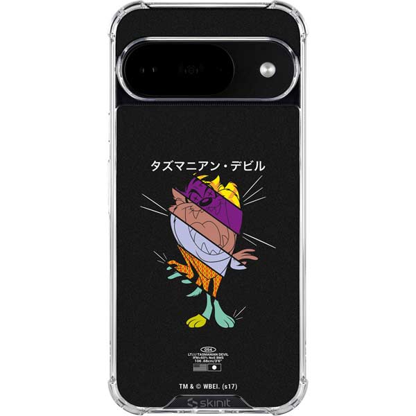 Looney Tunes Tasmanian Devil Sliced Juxtapose Google Pixel 10 Clear Case
