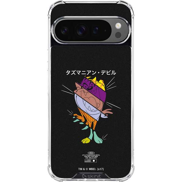 Looney Tunes Tasmanian Devil Sliced Juxtapose Google Pixel 10 Pro Clear Case