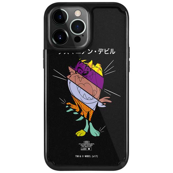 Looney Tunes Tasmanian Devil Sliced Juxtapose iPhone Cases