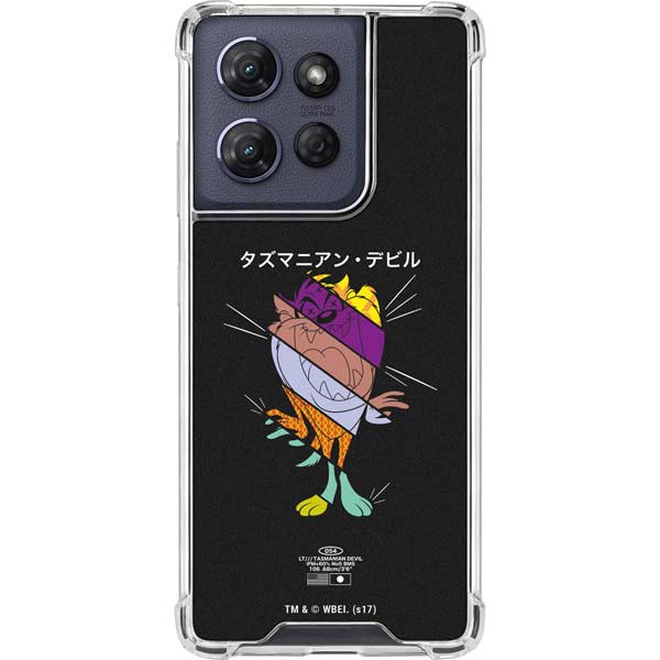 Looney Tunes Tasmanian Devil Sliced Juxtapose Moto G Play 5G (2025) Clear Case