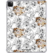 Looney Tunes Tasmanian Devil Super Sized Pattern iPad Pro 11in (2024) Clear Case