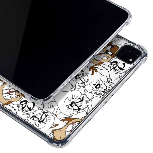 Looney Tunes Tasmanian Devil Super Sized Pattern iPad Pro 11in (2024) Clear Case