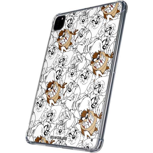 Looney Tunes Tasmanian Devil Super Sized Pattern iPad Pro 11in (2024) Clear Case